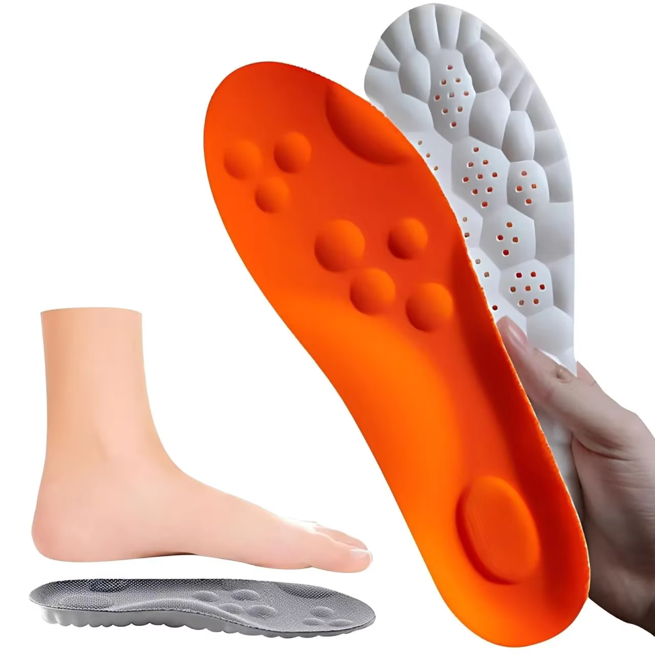 Semelles intérieures confortables pour hommes et femmes, inserts de semelle en mousse à mémoire de f