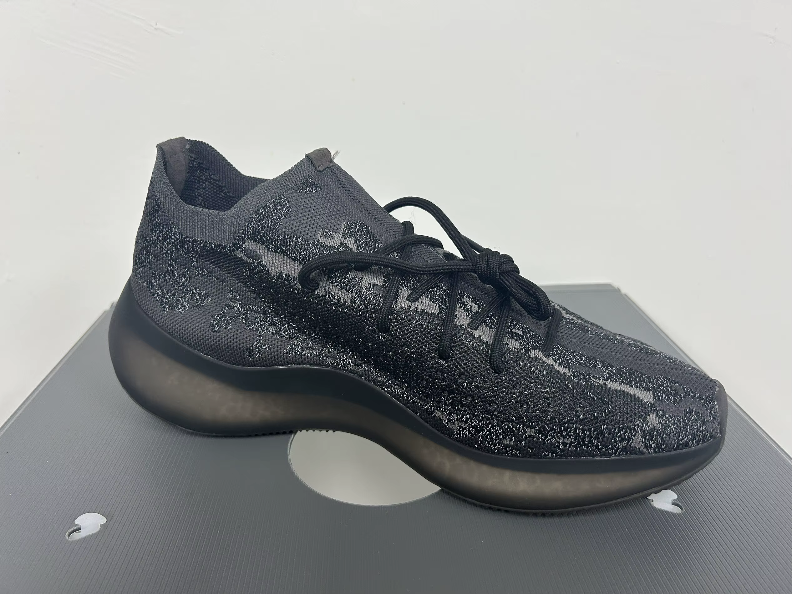 Baskets en maille jacquard camouflage Flumenis pour hommes, empeigne respirante et semelle rembourré