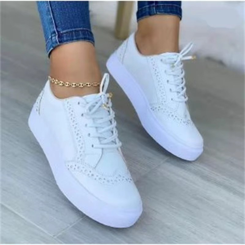 Chaussures décontractées confortables à enfiler pour femmes, nouveau style printemps-été, bout rond,