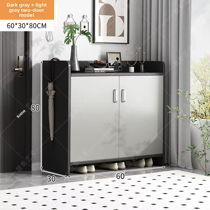 Meuble à chaussures moderne et simple, rangement intégré porte-à-porte, armoire d'entrée multi-porte