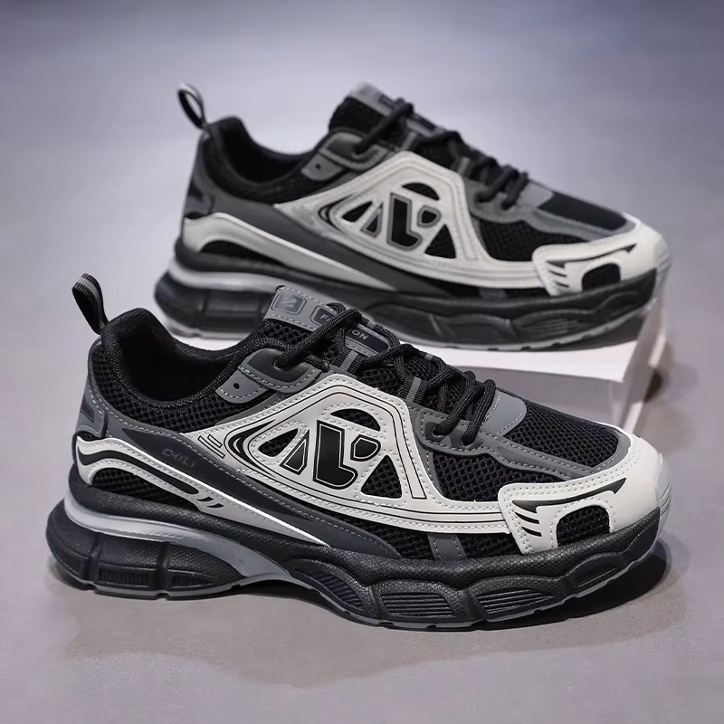 Chaussures pour hommes mode en plein air chaussures décontractées à lacets plate-forme baskets confort chaussures de course pour hommes chaussures d'entraînement Tenis Masculino