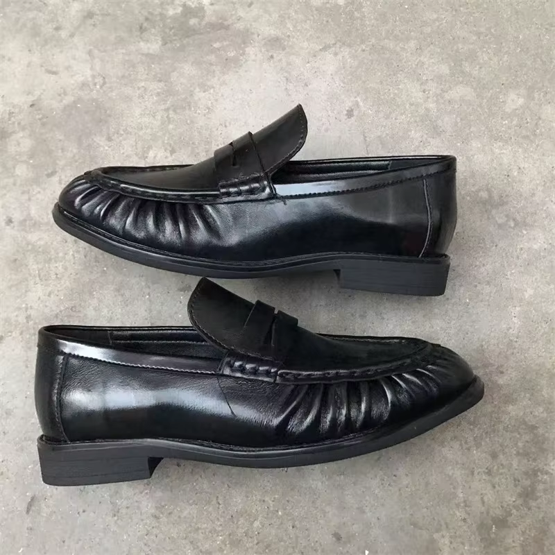 Chaussures pour femmes : Nouvelles baskets rétro françaises, mocassins en cuir faits main, chaussures de créateur pour femmes, confortables et décontractées