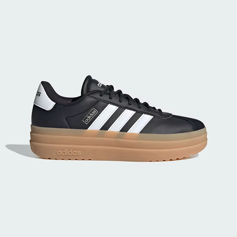 Adidas Authentic, chaussures de skate à plateforme pour femmes, noir et blanc, coupe classique, lacets, tige en matière synthétique, semelle épaisse en caoutchouc, baskets.